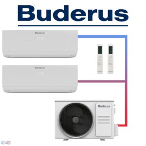 Buderus Logacool Set 2,6 kW & 5,0 kW Wandgeräte + 7,9 kW Außengerät""