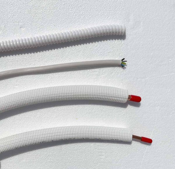 Leitungsset 1/4"""" + 1/2"""" (6,35/12,7 mm) Isolierte...