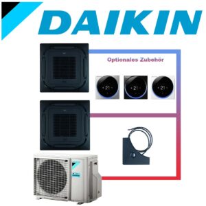 SET DAIKIN 2x Roundflow FCAG 3,5kW Deckenkassetten selbstreinigend...