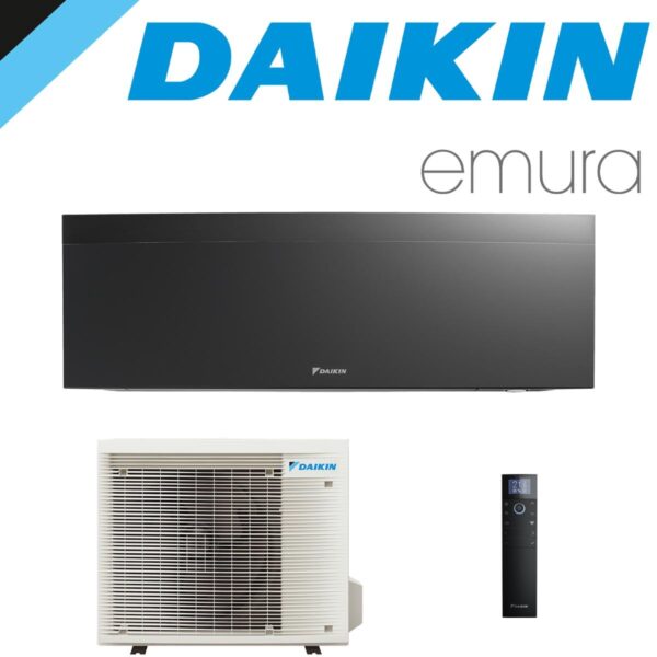DAIKIN Emura 3 4,2 kW Singlesplit Set | Mattschwarz | FTXJ42AB +...