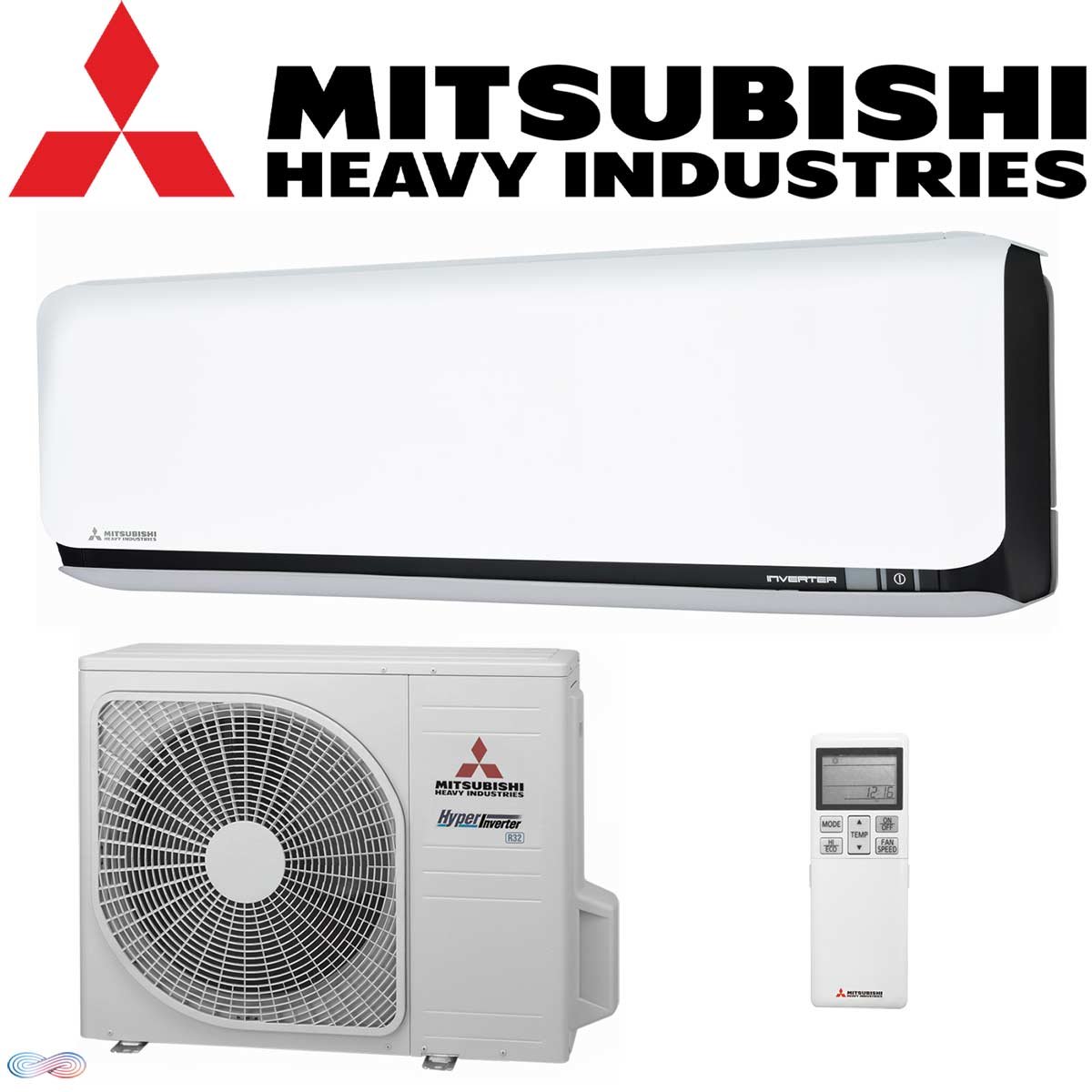 Mitsubishi Heavy Klimaanlage SRK35ZSX-WFB 3,5 kW | Schwarz |... 1 Mitsubishi Heavy Klimaanlage SRK35ZSX-WFB 3,5 kW | Schwarz |...