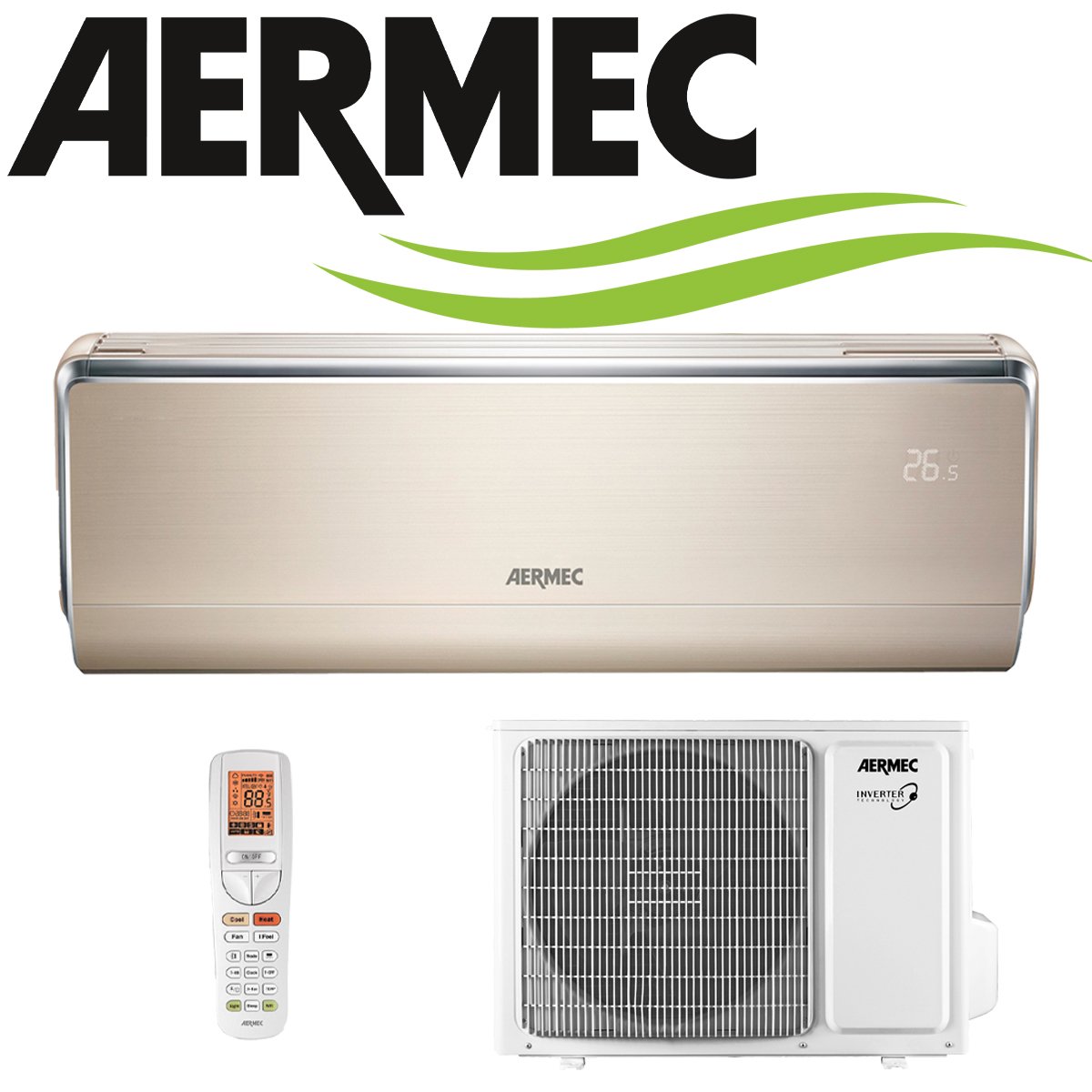 AERMEC Singlesplit SET SMG 350 W mit Außeneinheit 3,5 kW"" 1 AERMEC Singlesplit SET SMG 350 W mit Außeneinheit 3,5 kW""