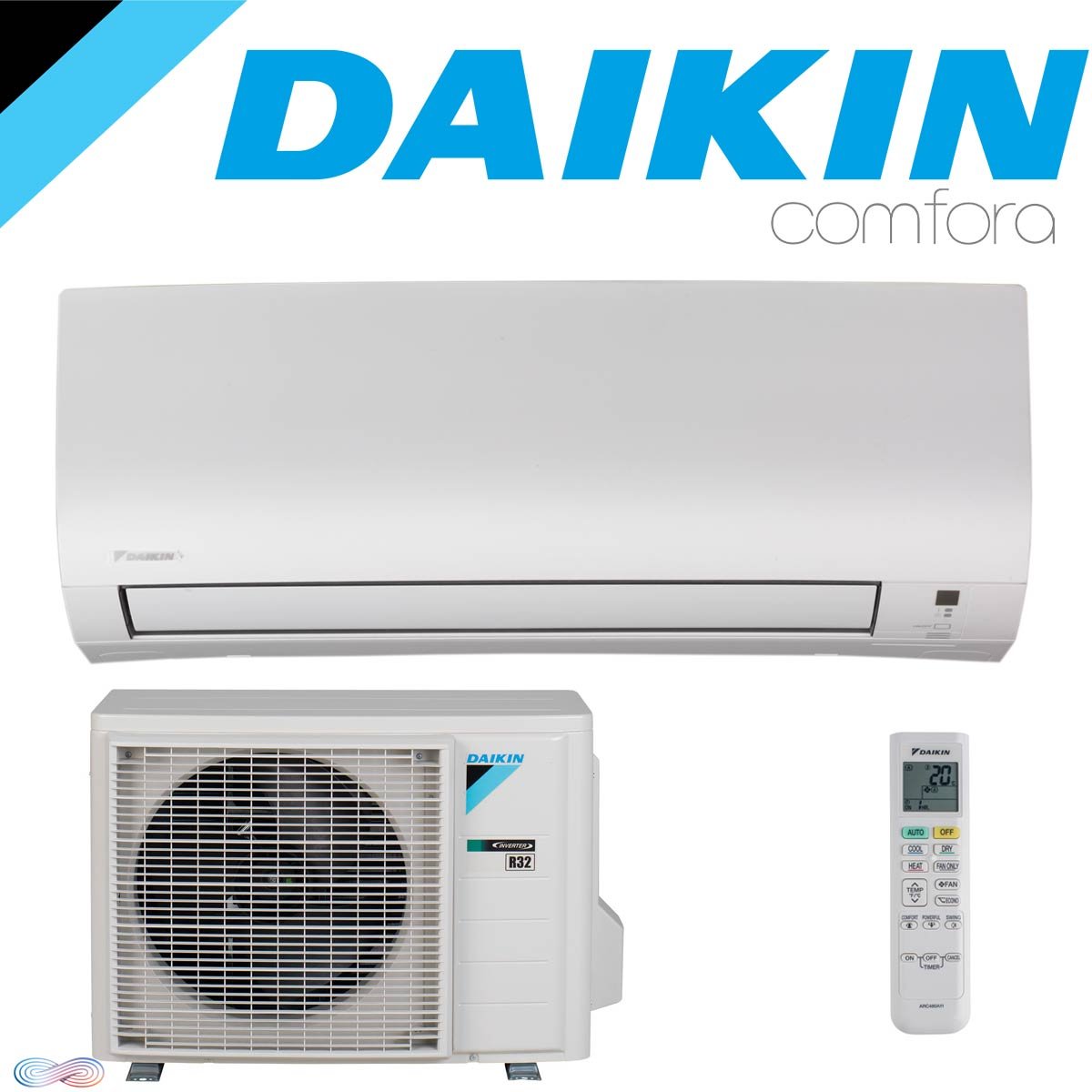 DAIKIN COMFORA Klimaanlage SET Wandgerät mit Außeneinheit 2,5 kW"" 1 DAIKIN COMFORA Klimaanlage SET Wandgerät mit Außeneinheit 2,5 kW""