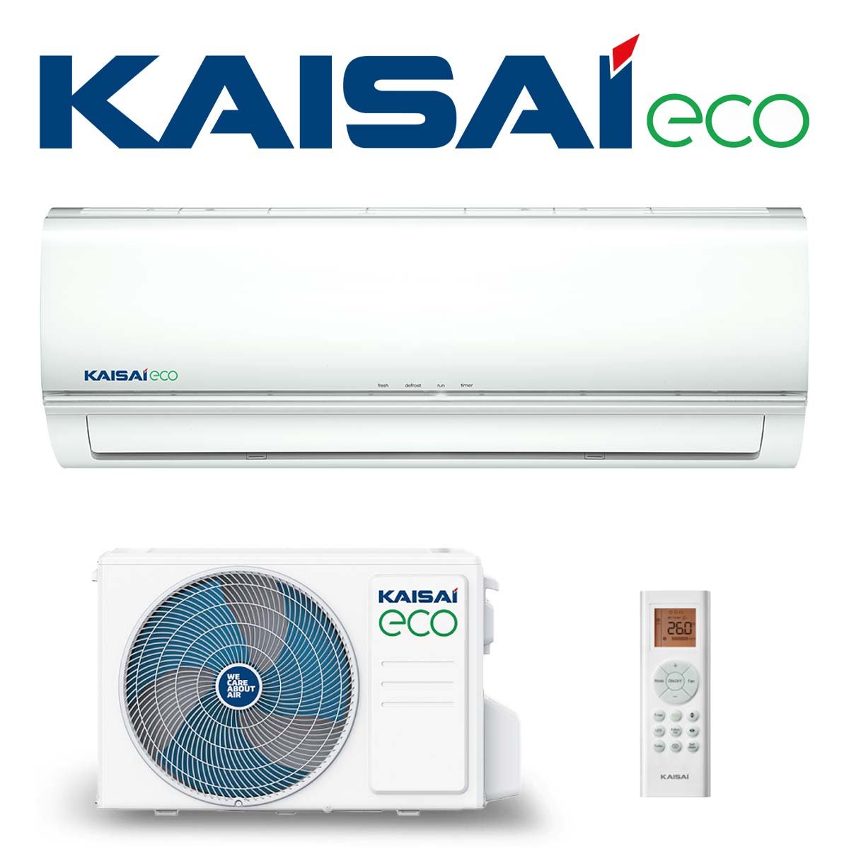 KAISAI ECO Klimaanlage SET KEX-12KTH mit Wandgerät 3,5 kW"" 1 KAISAI ECO Klimaanlage SET KEX-12KTH mit Wandgerät 3,5 kW""