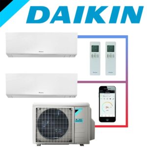 SET DAIKIN Perfera mit 2 Wandgeräten CTXM15 1,5  kW und...