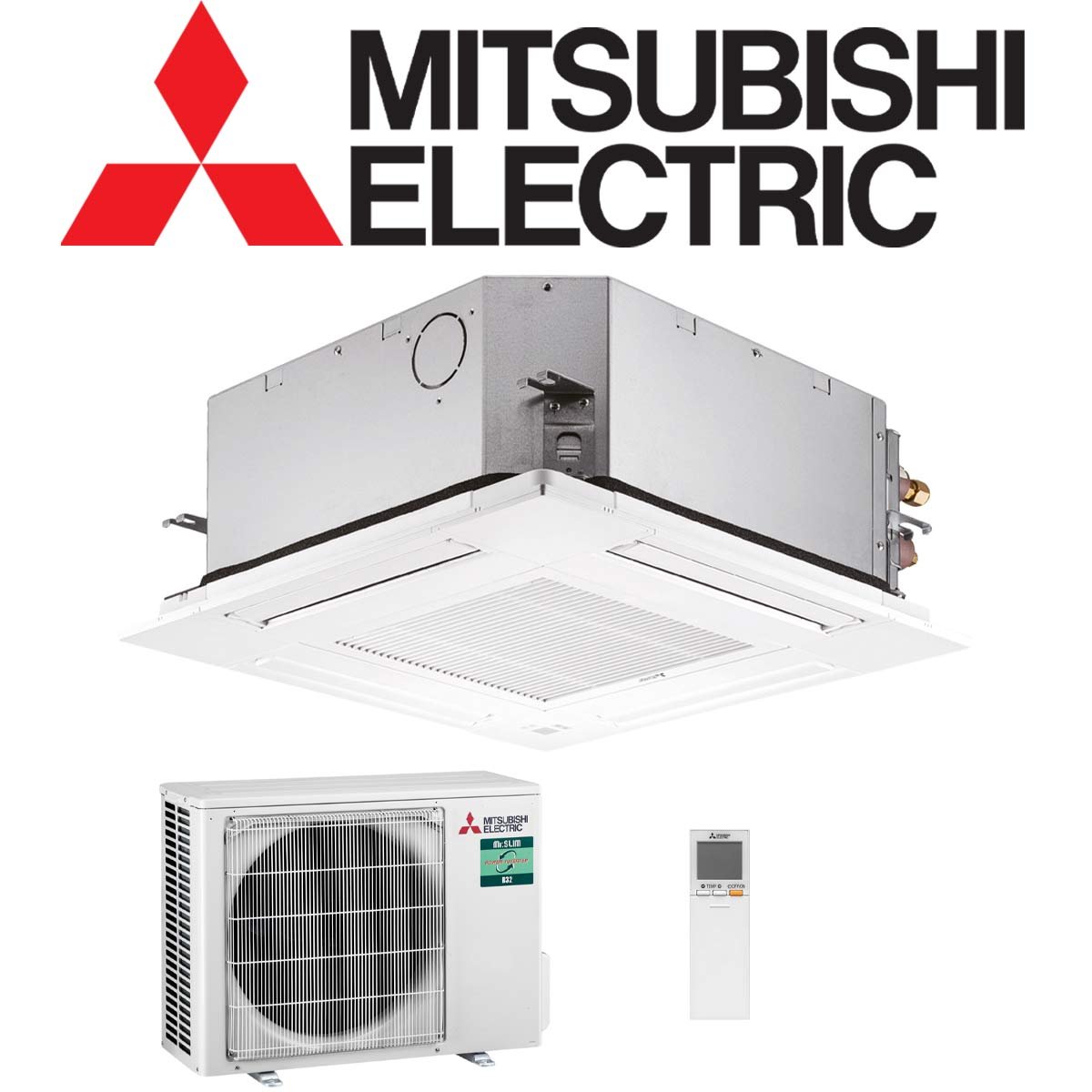 Mitsubishi Electric Deckenkassette Set 3,5 kW inkl. Paneel &... 1 Mitsubishi Electric Deckenkassette Set 3,5 kW inkl. Paneel &...