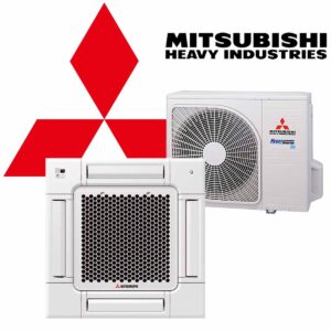 SET MITSUBISHI Deckenkassette FDTC 4,0kW inkl. Komfortpaneel &...