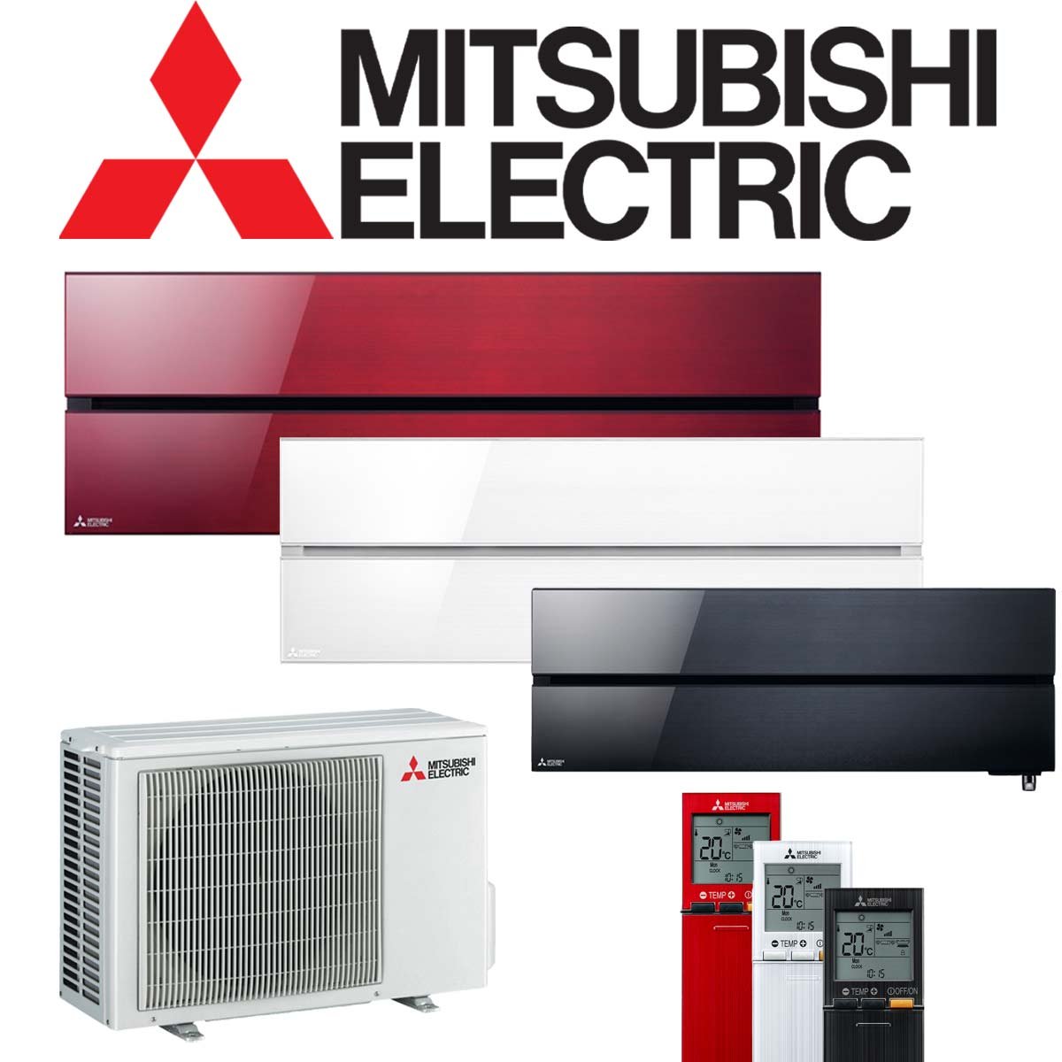 Mitsubishi Electric Diamond 1,8 kW + 2,5 kW | in 3 Farben |... 1 Mitsubishi Electric Diamond 1,8 kW + 2,5 kW | in 3 Farben |...
