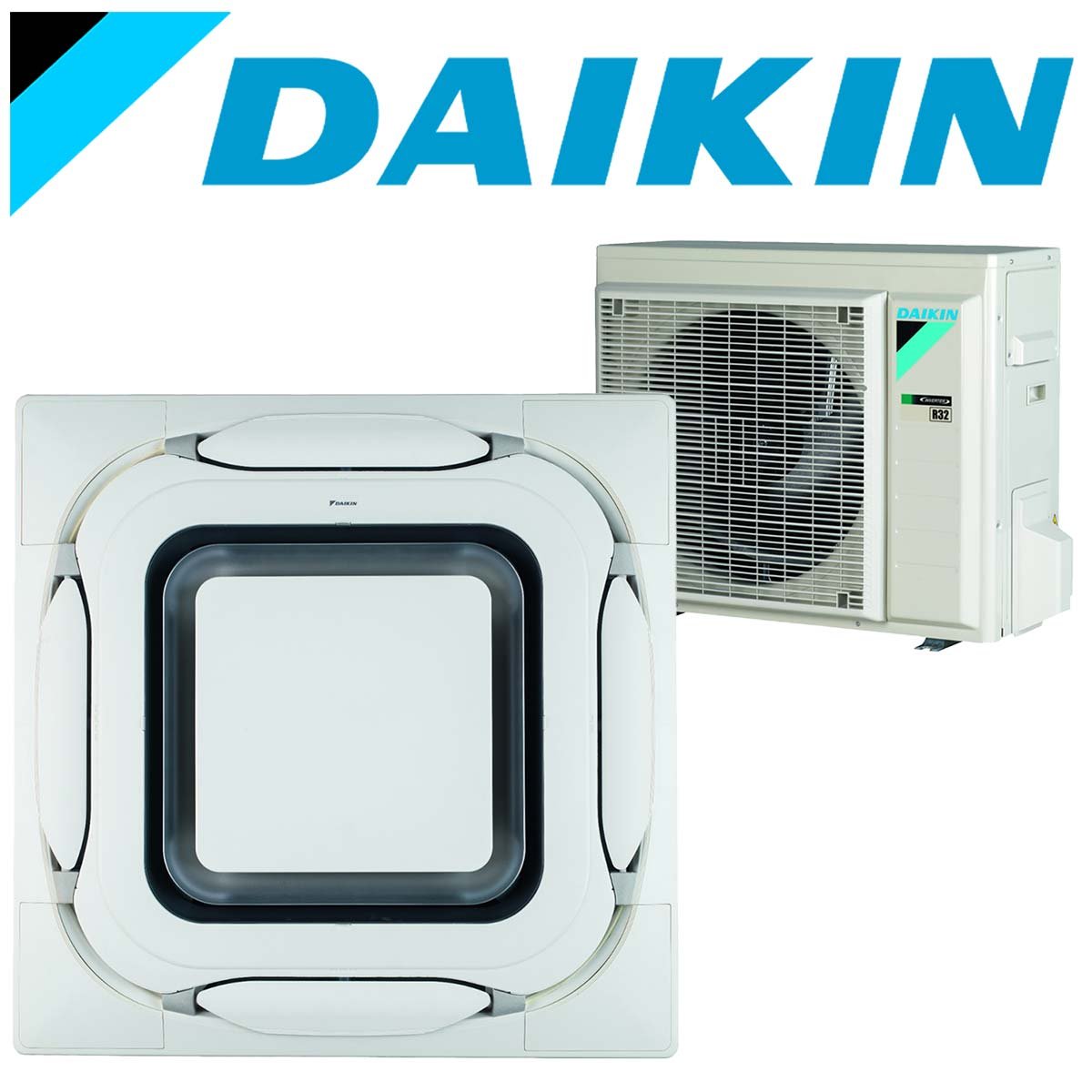 SET DAIKIN Roundflow FCAG 5 kW Deckenkassette Design-Blende weiß... 1 SET DAIKIN Roundflow FCAG 5 kW Deckenkassette Design-Blende weiß...