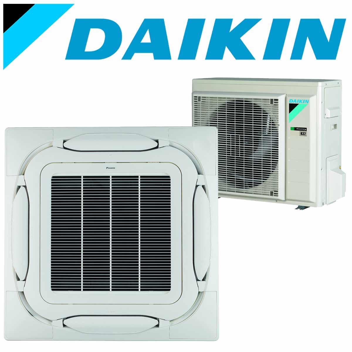 SET DAIKIN Roundflow FCAG 3,5 kW Deckenkassette reinweiß inkl.... 1 SET DAIKIN Roundflow FCAG 3,5 kW Deckenkassette reinweiß inkl....