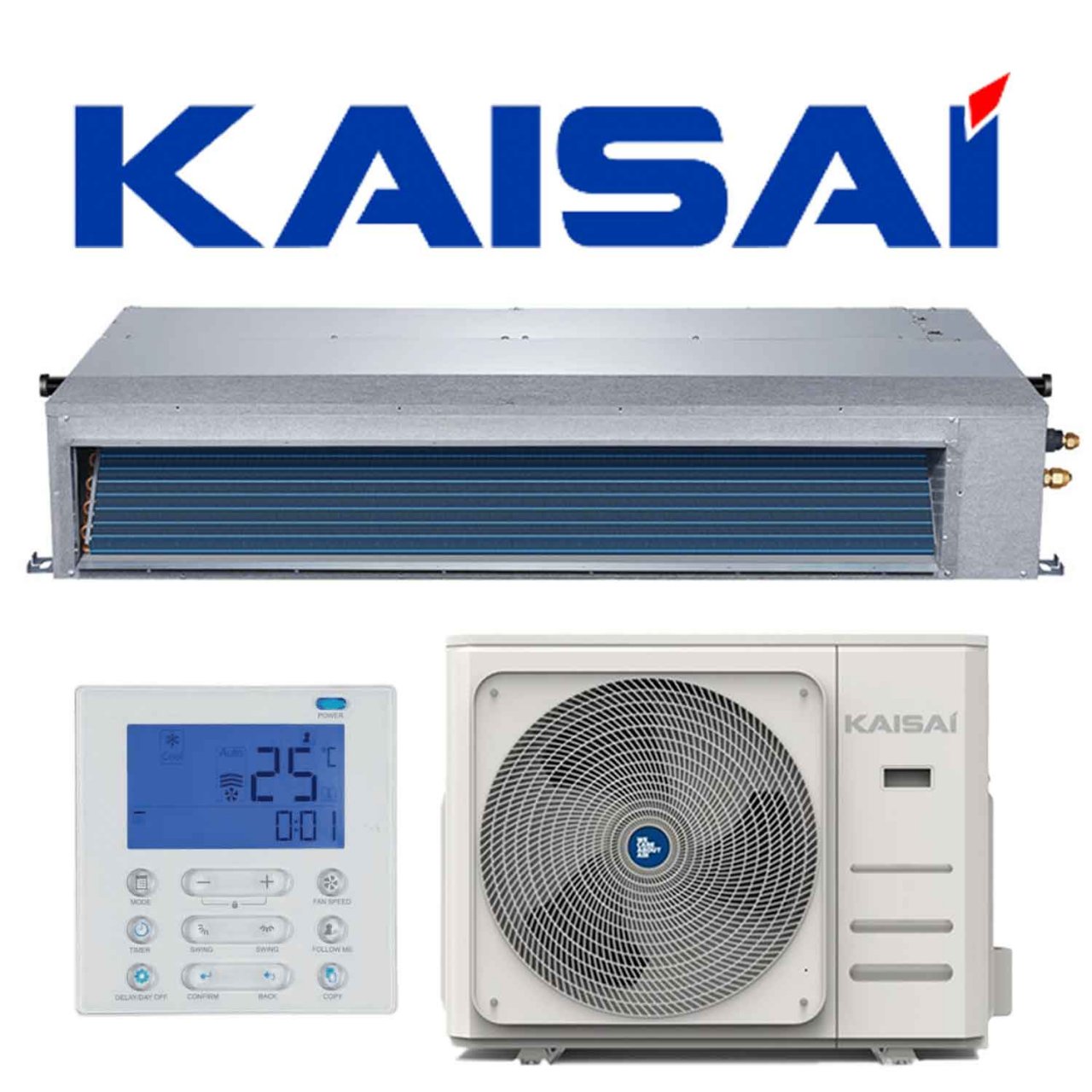 SET KAISAI KTI-18 Kanalgerät 5,3 kW inkl. Außeneinheit"" 1 SET KAISAI KTI-18 Kanalgerät 5,3 kW inkl. Außeneinheit""