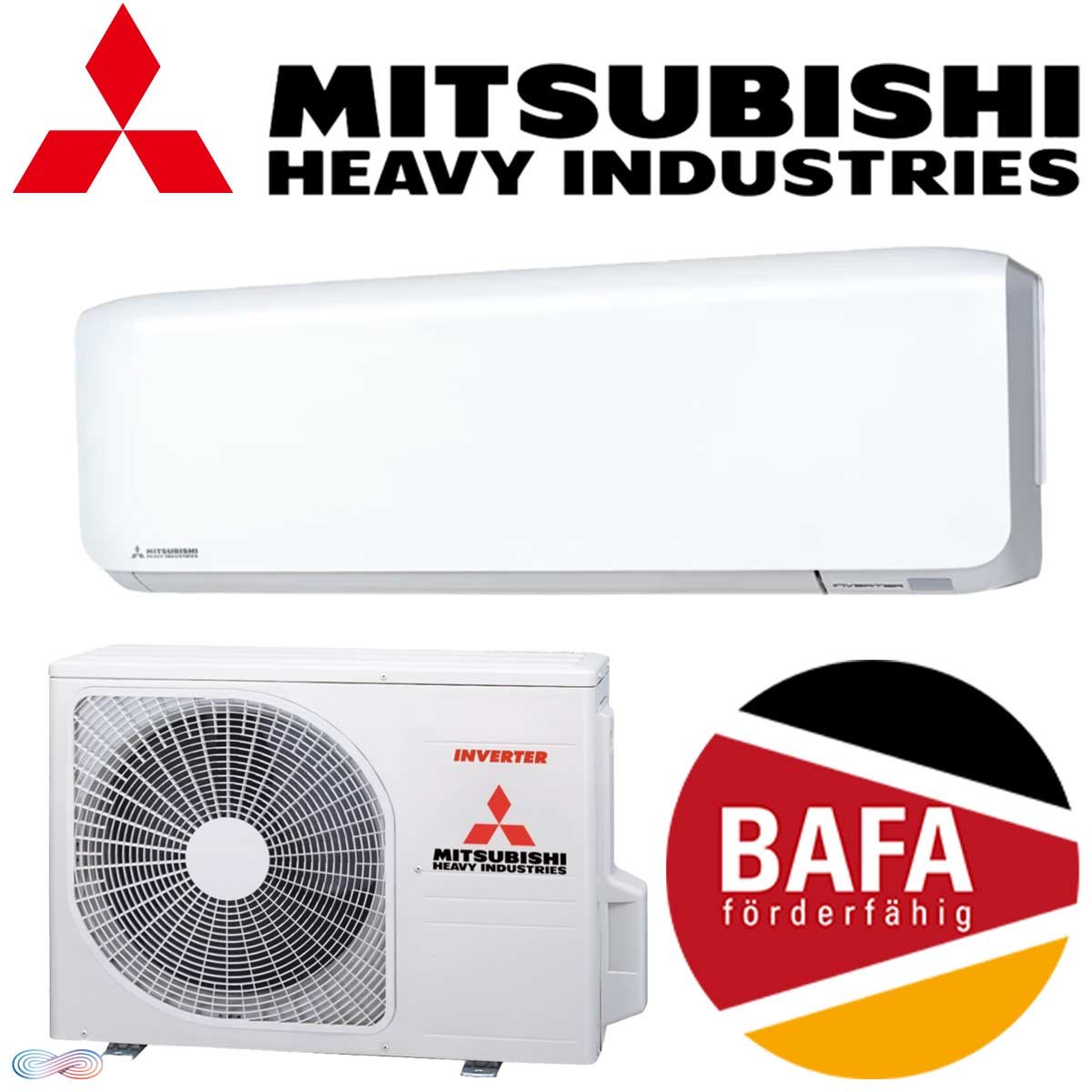 Mitsubishi Heavy Klimaanlage SRK35ZS-WF 3,5 kW | BAFA förderfähig"" 1 Mitsubishi Heavy Klimaanlage SRK35ZS-WF 3,5 kW | BAFA förderfähig""