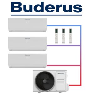Buderus Logacool Set 2× 2,6 kW & 7,0 kW Wandgeräte + 12,3 kW...