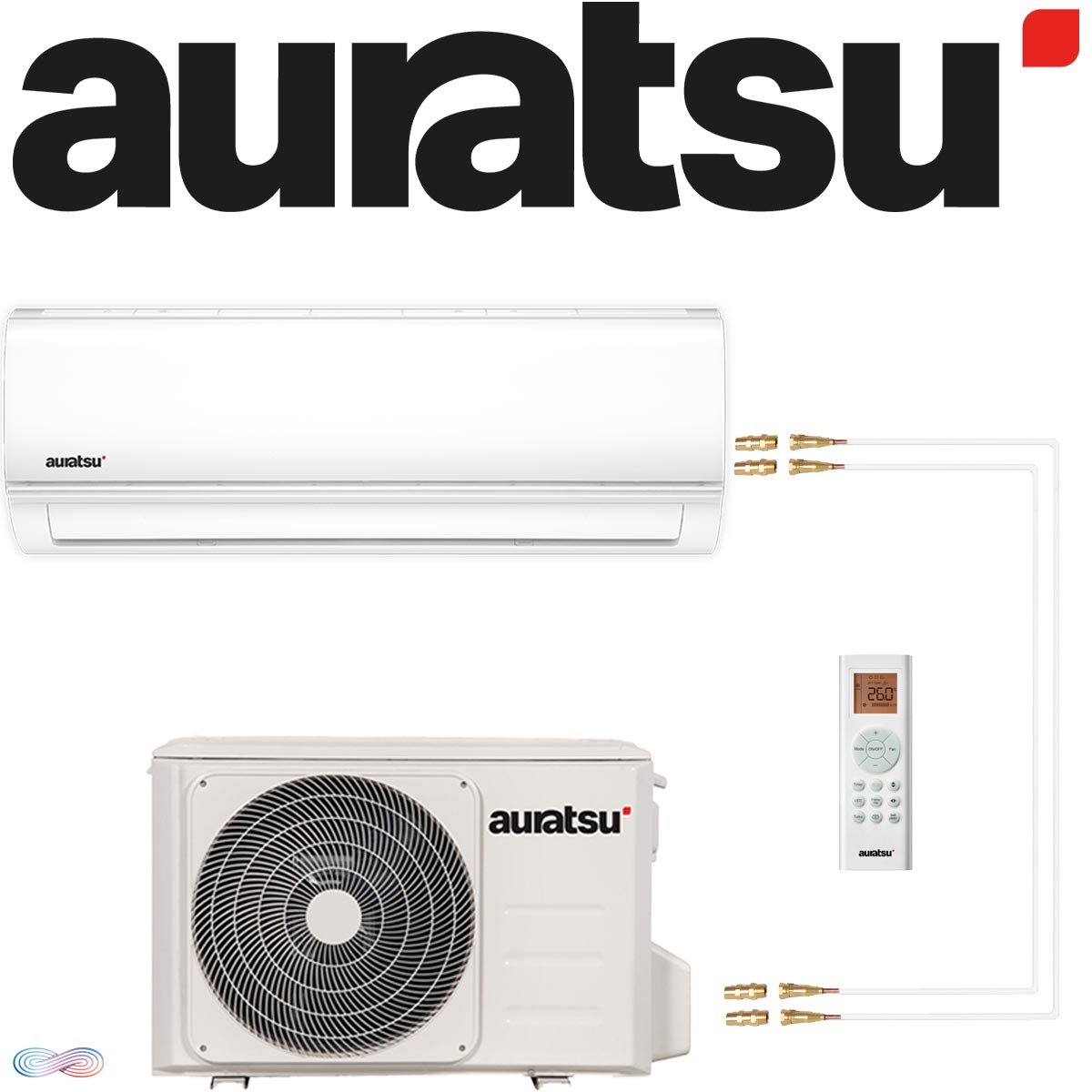 AURATSU Klimaanlage AWX-12 Set 3,5 kW mit Quick Connect"" 1 AURATSU Klimaanlage AWX-12 Set 3,5 kW mit Quick Connect""