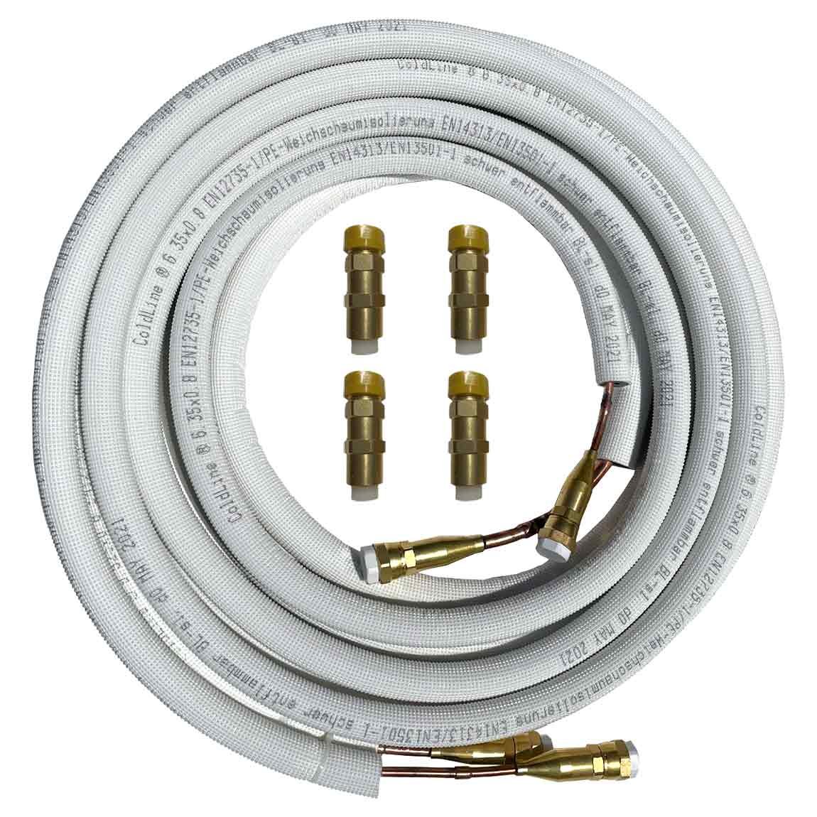 Quick Connect 1/4"""" + 3/8"""" mit Anschlussarmaturen - 5 Meter"" 1 Quick Connect 1/4"""" + 3/8"""" mit Anschlussarmaturen - 5 Meter""