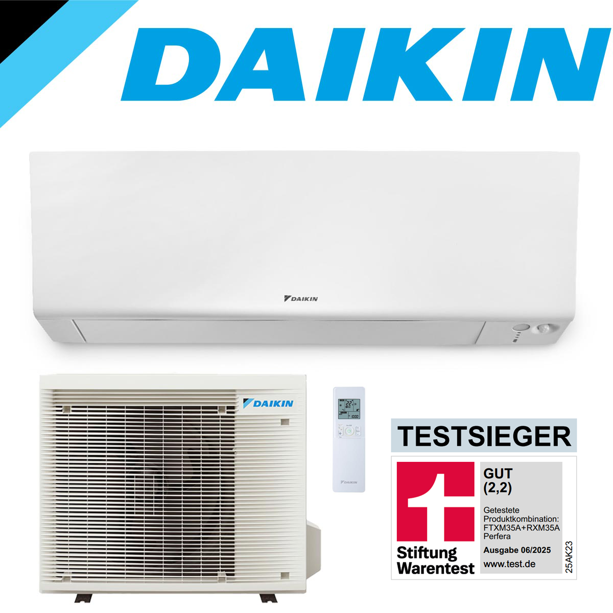 SET DAIKIN Perfera Wandgerät FTXM35 3,5 kW inkl. Außeneinheit"" 1 SET DAIKIN Perfera Wandgerät FTXM35 3,5 kW inkl. Außeneinheit""