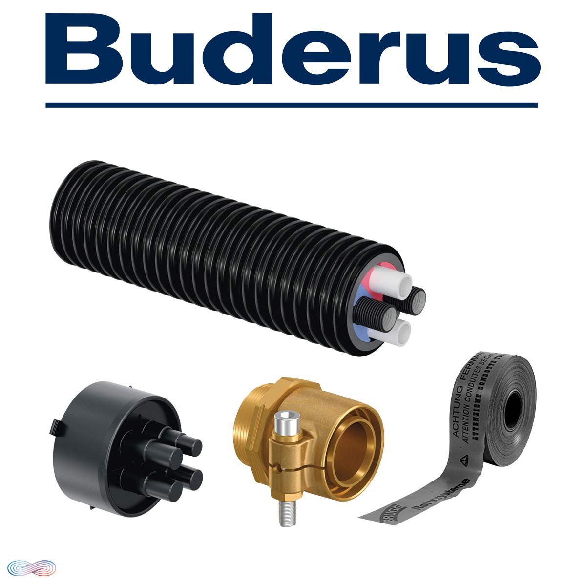 Buderus ECOFLEX Anschlußpaket WP 4xDN25 | 12 Meter"" 1 Buderus ECOFLEX Anschlußpaket WP 4xDN25 | 12 Meter""