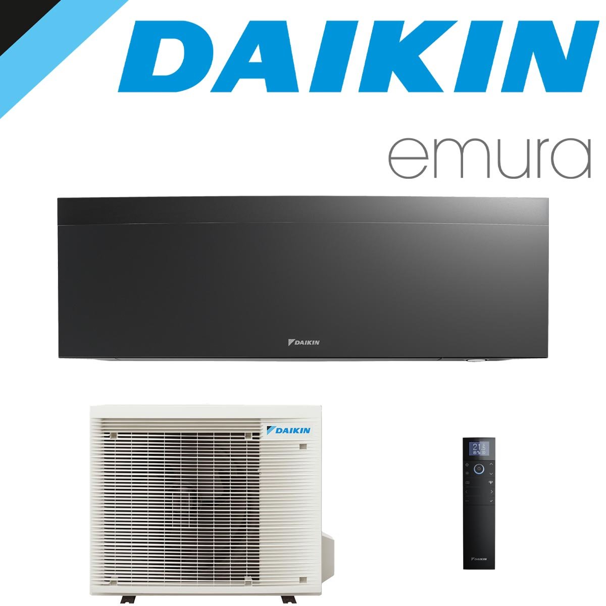 DAIKIN Emura 3 5,0 kW Singlesplit Set | Mattschwarz | FTXJ50AB +... 1 DAIKIN Emura 3 5,0 kW Singlesplit Set | Mattschwarz | FTXJ50AB +...