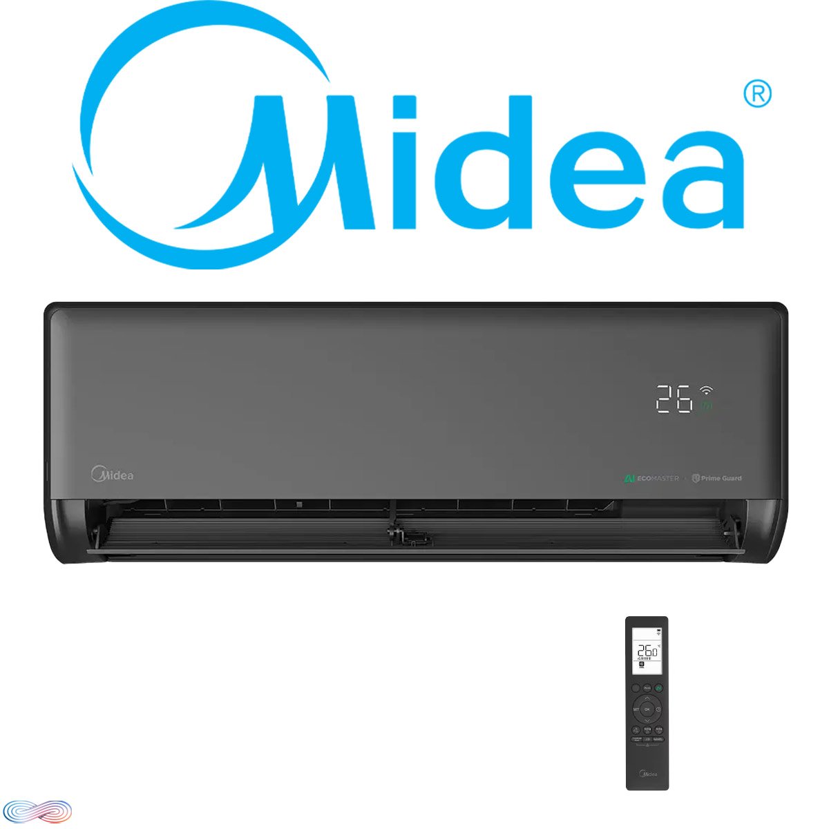 Midea Solstice 12 Schwarz | 3,5 kW Wandgerät"" 1 Midea Solstice 12 Schwarz | 3,5 kW Wandgerät""