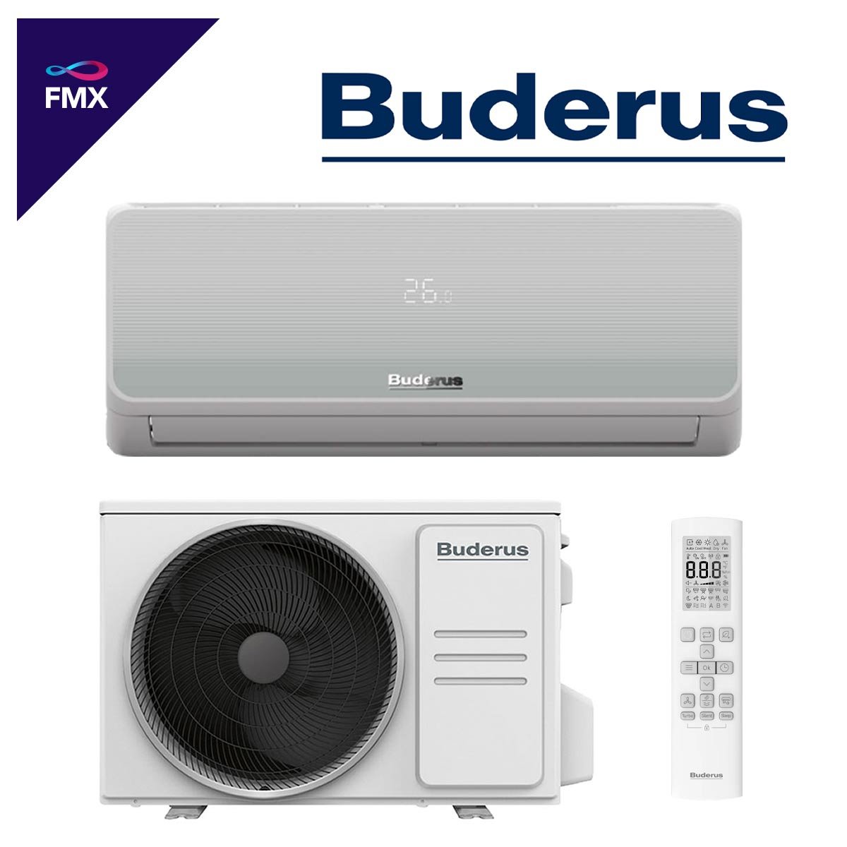 Buderus Logacool Klimaanlage 2,6 kW | AC166i.3 Set"" 1 Buderus Logacool Klimaanlage 2,6 kW | AC166i.3 Set""