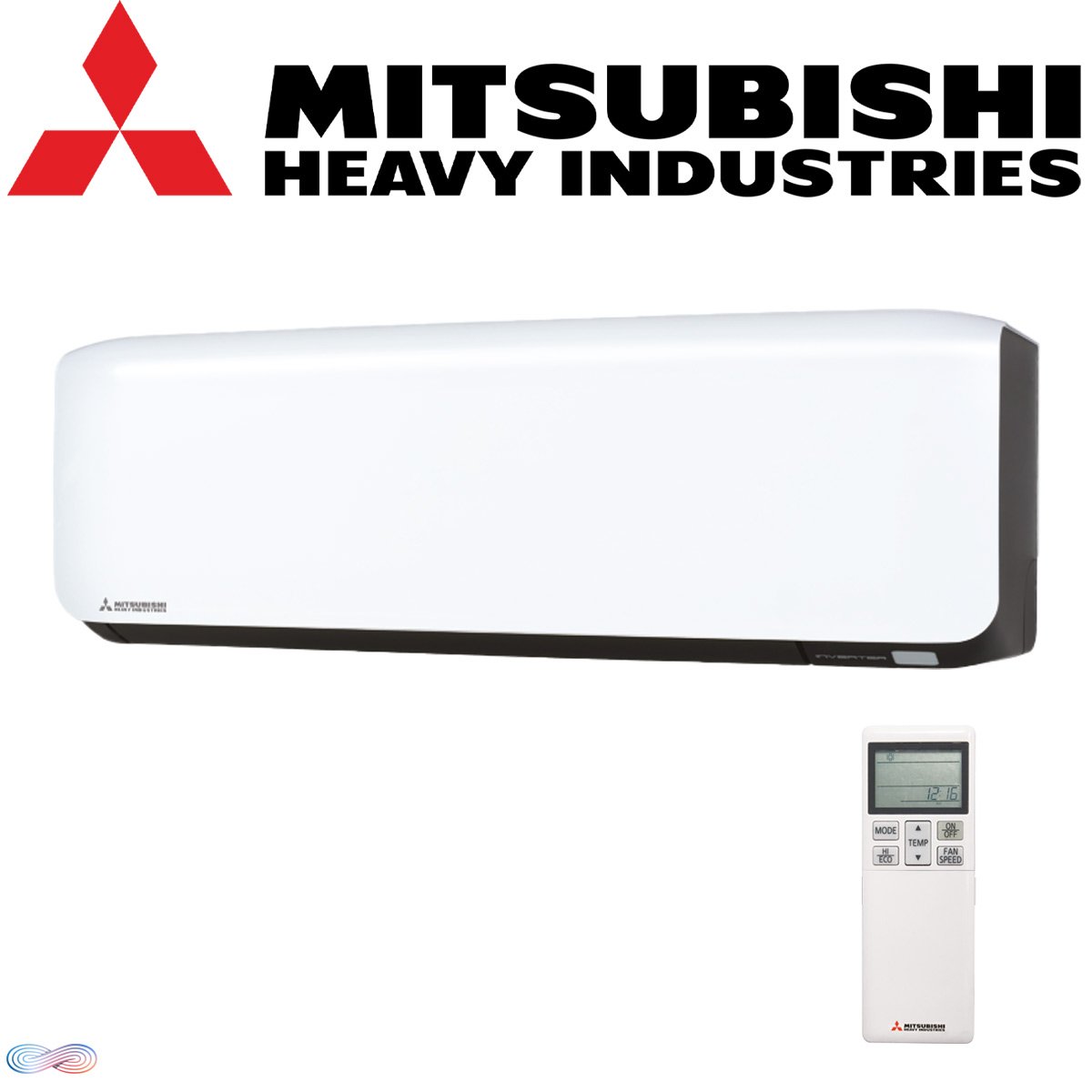 Mitsubishi Heavy Wandgerät SRK25ZS-WFB 2,5 kW | Schwarz - Weiß"" 1 Mitsubishi Heavy Wandgerät SRK25ZS-WFB 2,5 kW | Schwarz - Weiß""