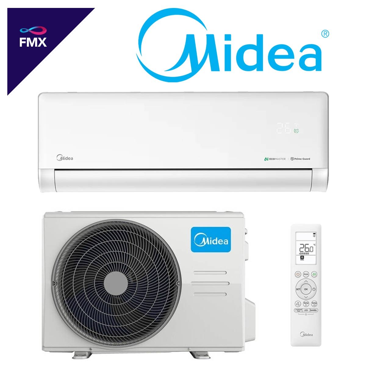 Midea Solstice 12 Klimaanlage | 3,5 kW Singlesplit Set | weiß"" 1 Midea Solstice 12 Klimaanlage | 3,5 kW Singlesplit Set | weiß""