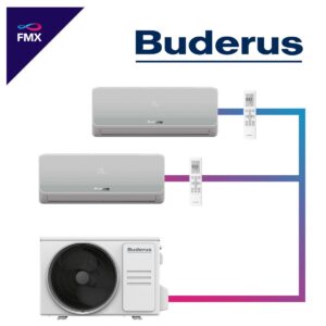 Buderus Logacool Set 5,3 kW & 7,0 kW Wandgeräte + 12,3 kW Außengerät""