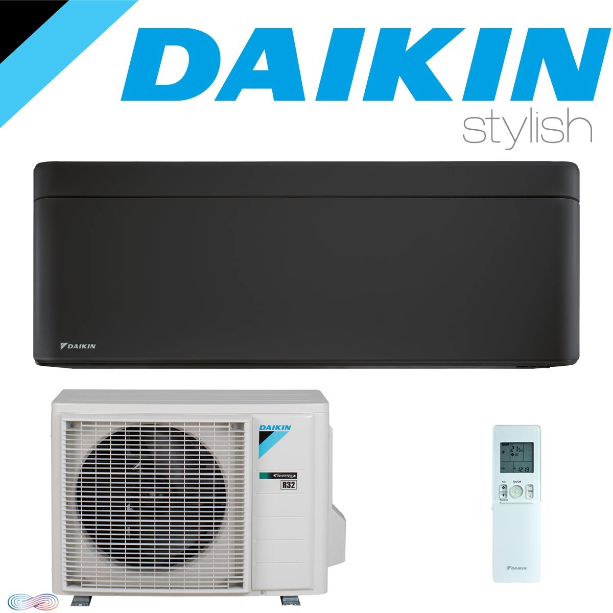 SET DAIKIN STYLISH Wandgerät Schwarz 2,0 kW"" 1 SET DAIKIN STYLISH Wandgerät Schwarz 2,0 kW""