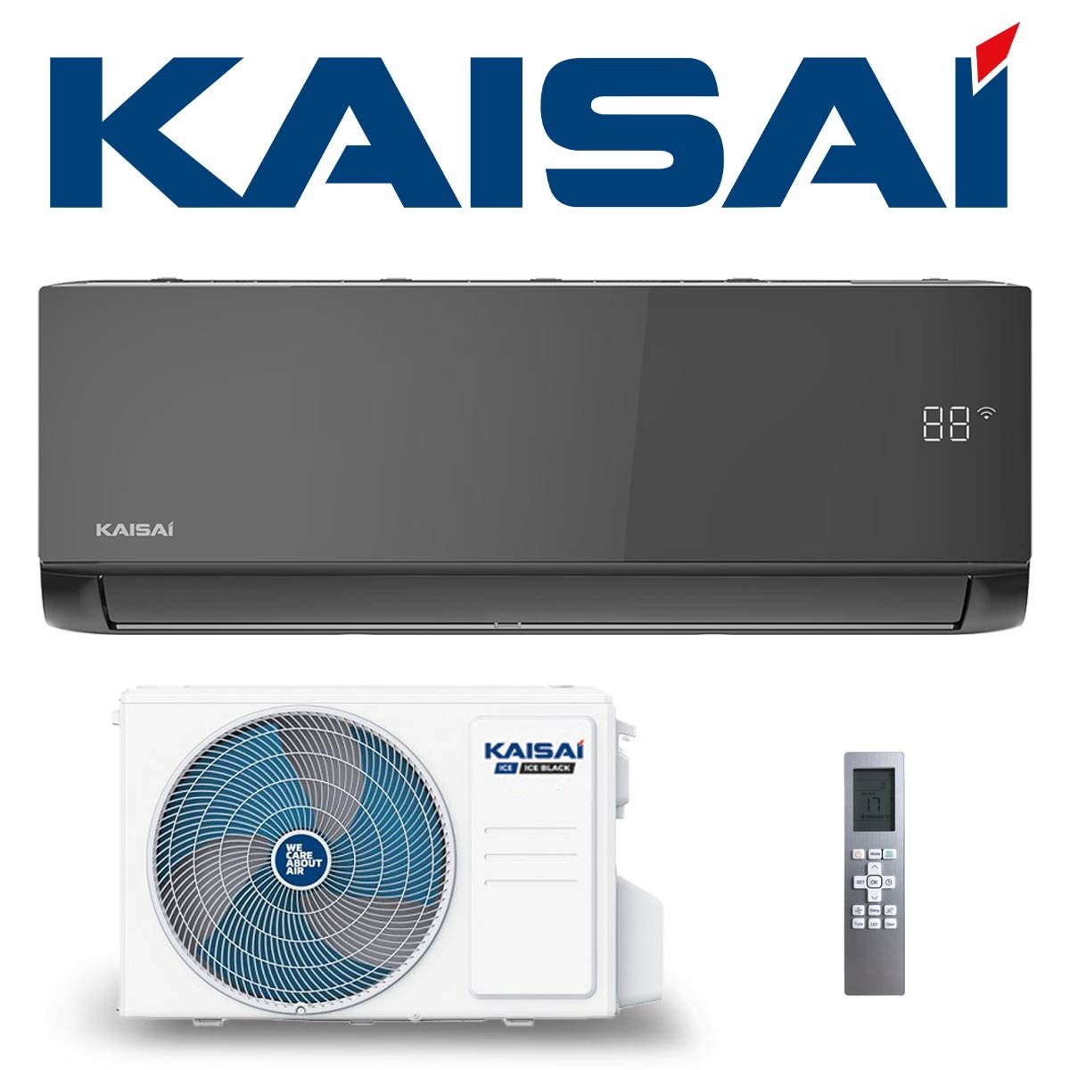 Kaisai ICE Klimaanlage Singlesplit Set 7 kW | KLB-24HRH | Black"" 1 Kaisai ICE Klimaanlage Singlesplit Set 7 kW | KLB-24HRH | Black""