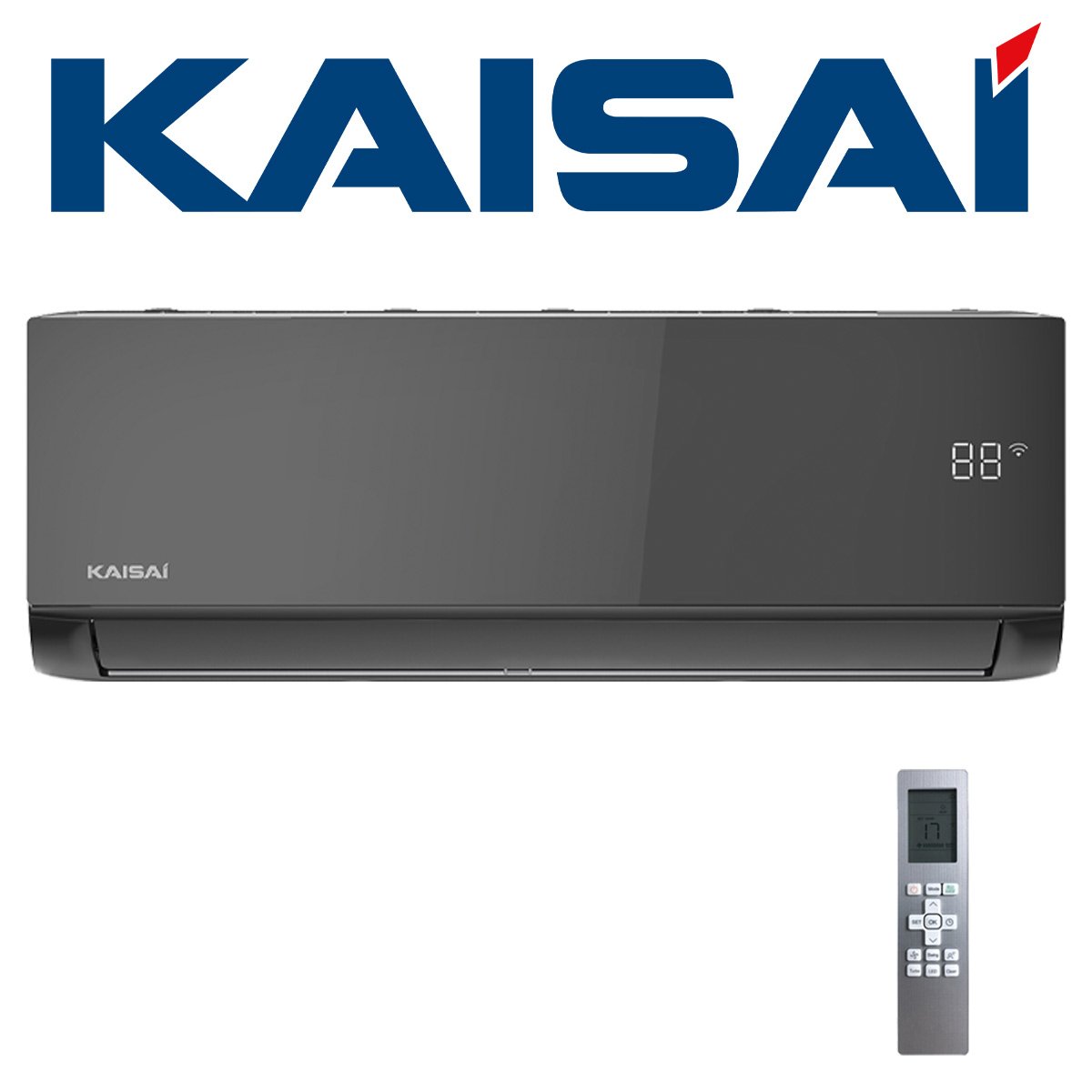 Kaisai ICE Wandgerät 2,6 kW | KLB-09HRHI | Black"" 1 Kaisai ICE Wandgerät 2,6 kW | KLB-09HRHI | Black""