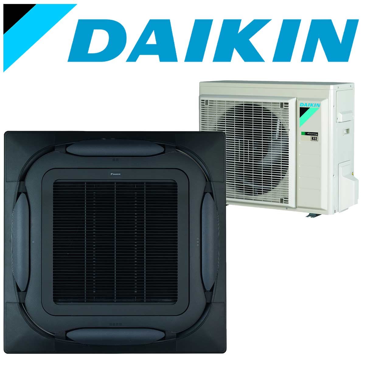 SET DAIKIN Roundflow FCAG 3,5 kW Deckenkassette schwarz inkl.... 1 SET DAIKIN Roundflow FCAG 3,5 kW Deckenkassette schwarz inkl....